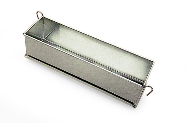 Gobel Pate Terrine Mold with hinges, Tinned Steel, 12" x 3" x 3" High