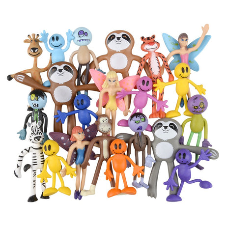 Bendable Toy Assortment 3-4" (100pcs/Unit)