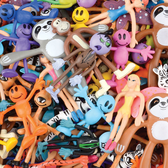 Bendable Toy Assortment 3-4" (100pcs/Unit)