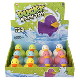 Bath Time Ducky Assorted Colors (12 Piece Display)