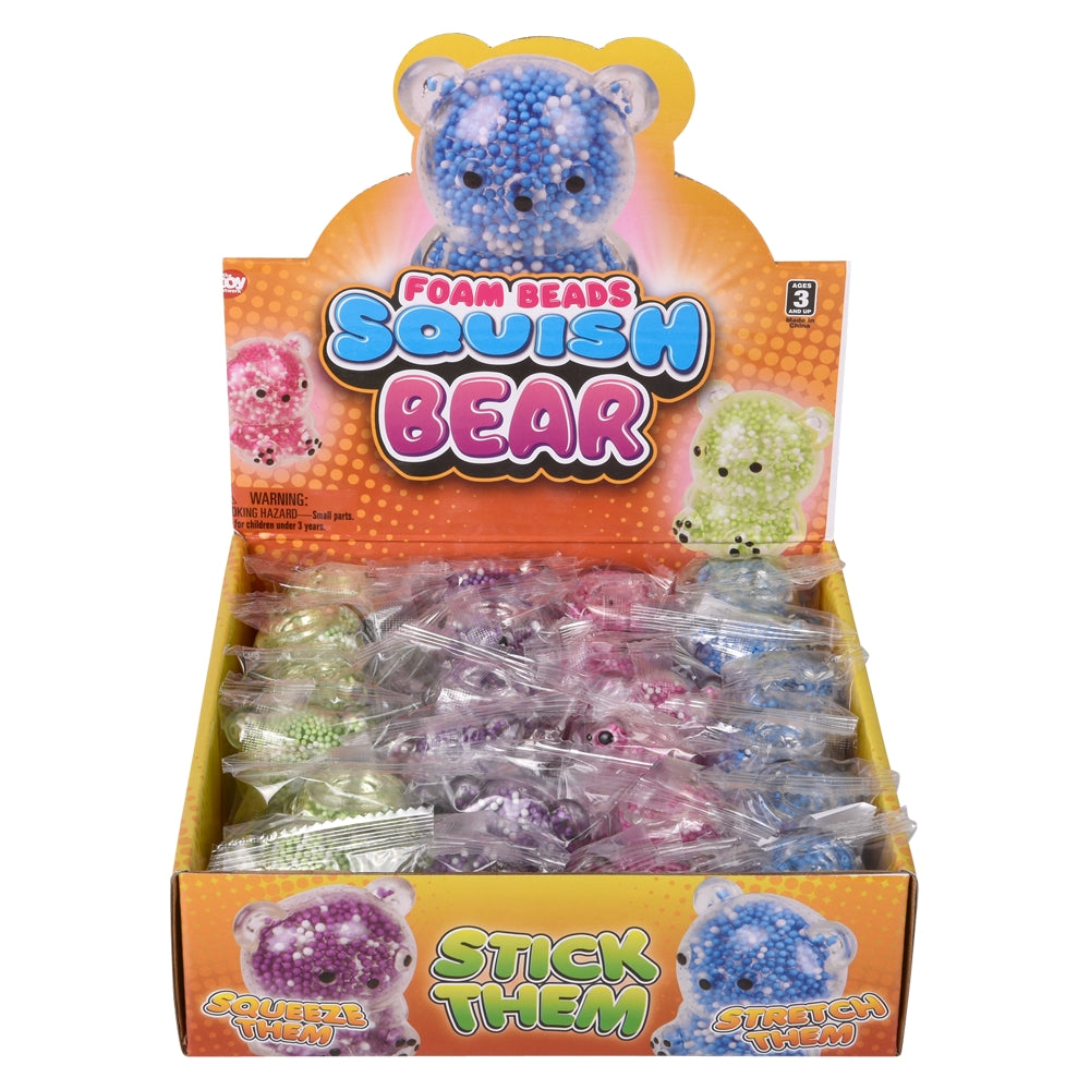 Mini Squeezy Foam Bead Bear (1 DSP)
