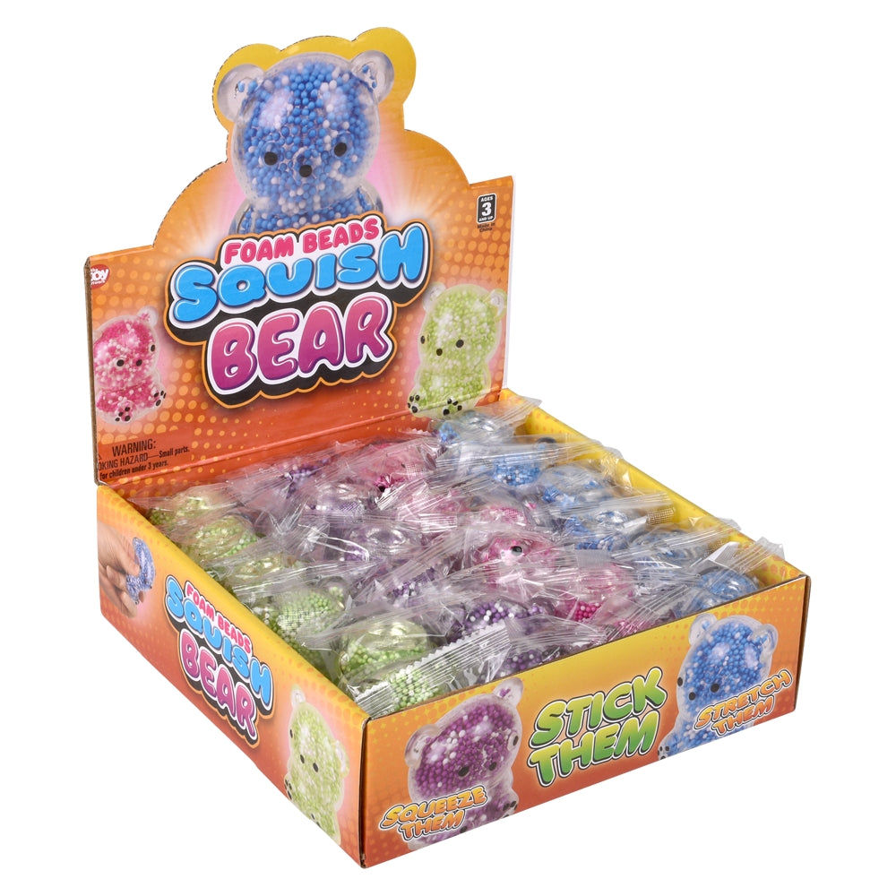 Mini Squeezy Foam Bead Bear (1 DSP)