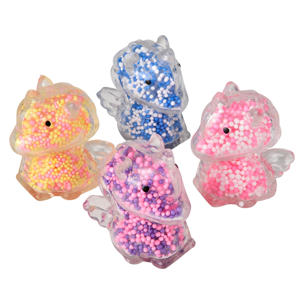 Mini Squeezy Foam Bead Unicorn (24 Ct Display)
