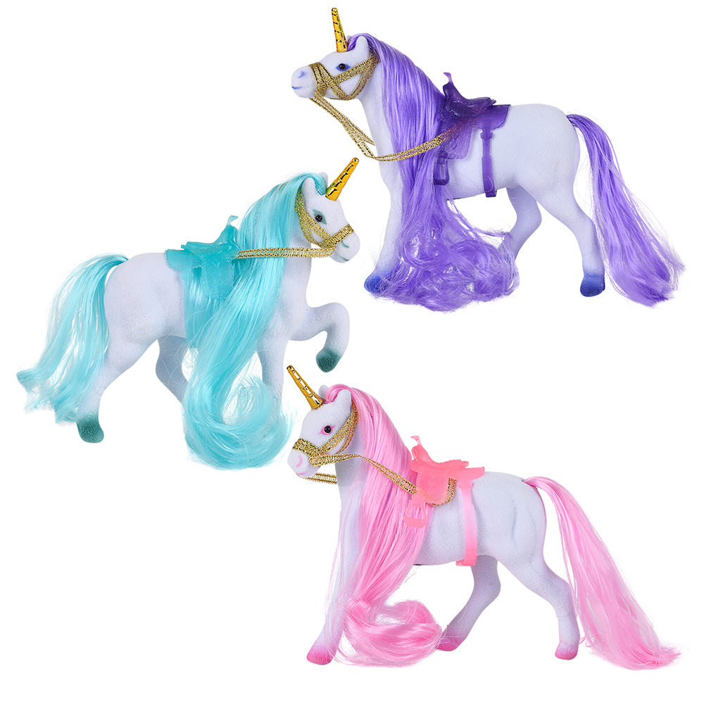 Flocked Unicorn 4.5" (1 DZ)