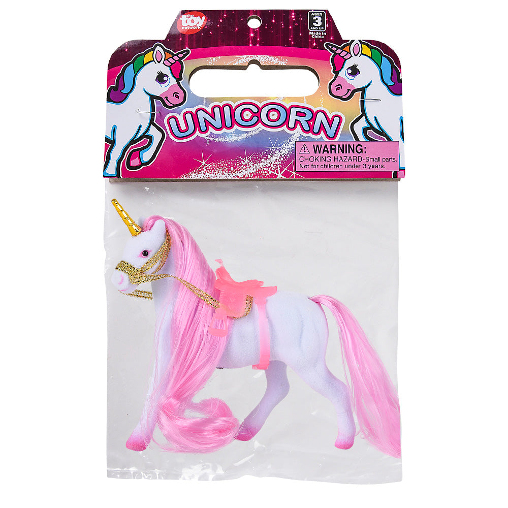 Flocked Unicorn 4.5" (1 DZ)