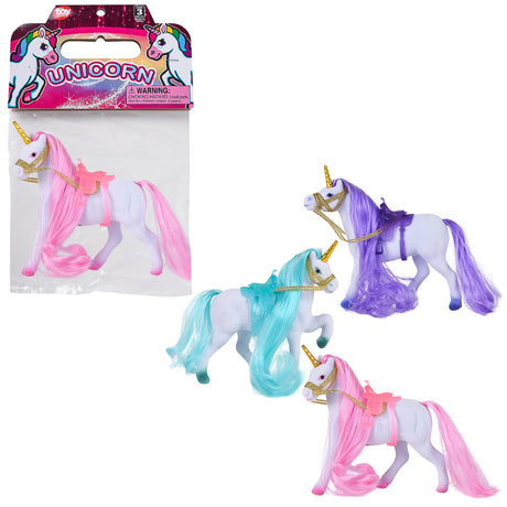 Flocked Unicorn 4.5" (1 DZ)