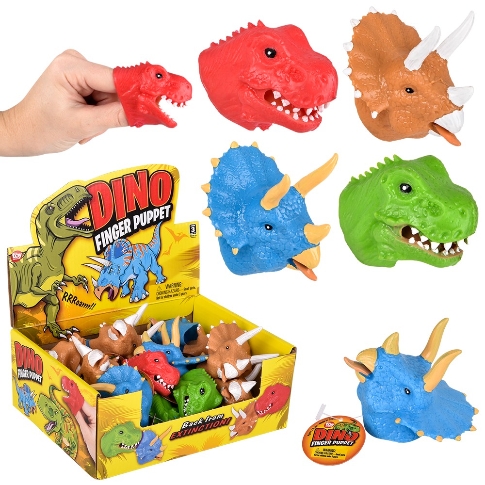 Stretchy Dinosaur Finger Puppet (24 Pc Display)