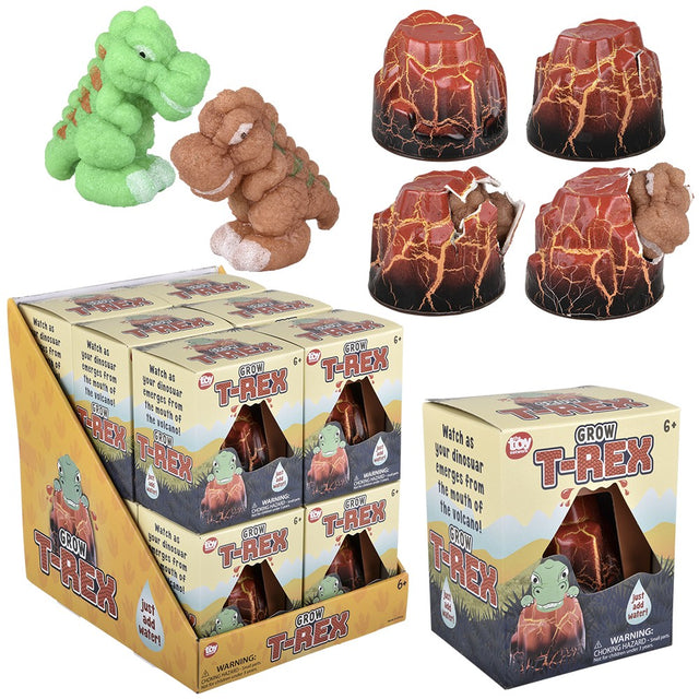 Grow T-Rex Volcano Hatch Display (12 PC)