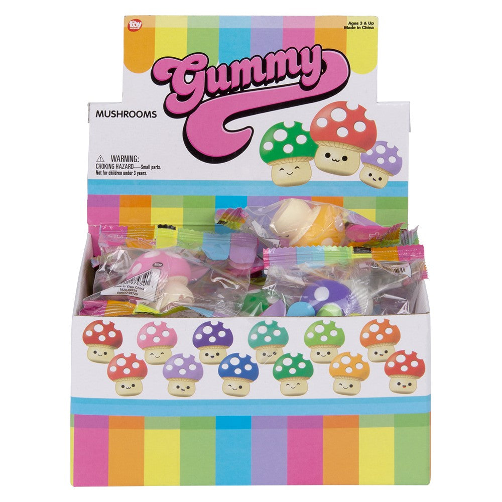 Gummy Mushrooms 24-Disp Display (1.5")