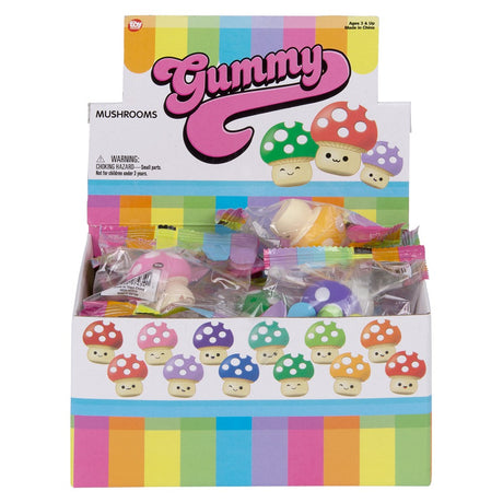 Gummy Mushrooms 24-Disp Display (1.5")
