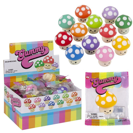 Gummy Mushrooms 24-Disp Display (1.5")