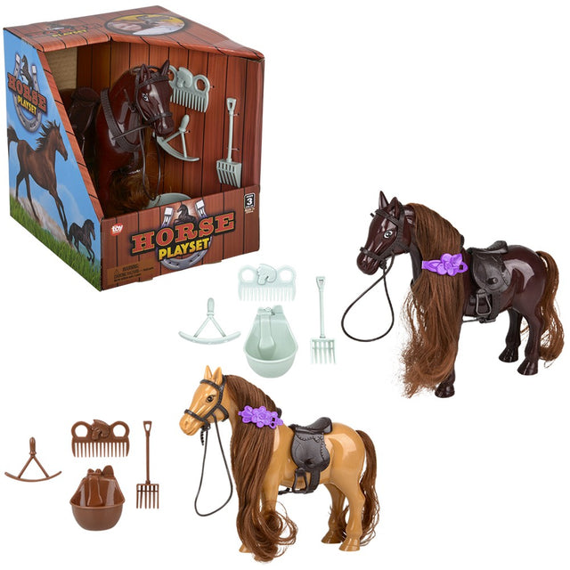 Horse With Hair Accessories