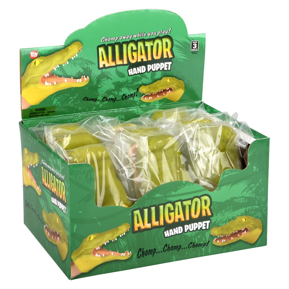 Stretchy Alligator Hand Puppet 6" (1 DZ)
