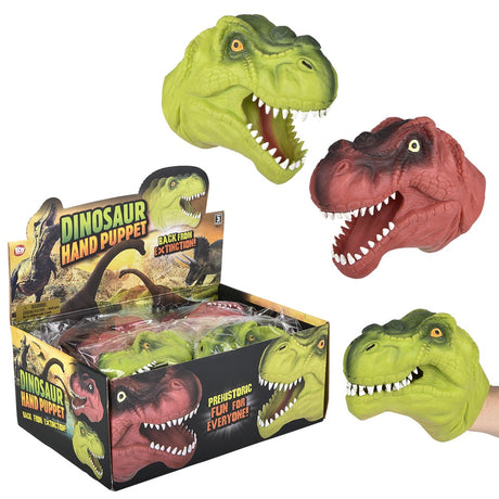 Stretchy Dinosaur Hand Puppet 6" (1 DZ)
