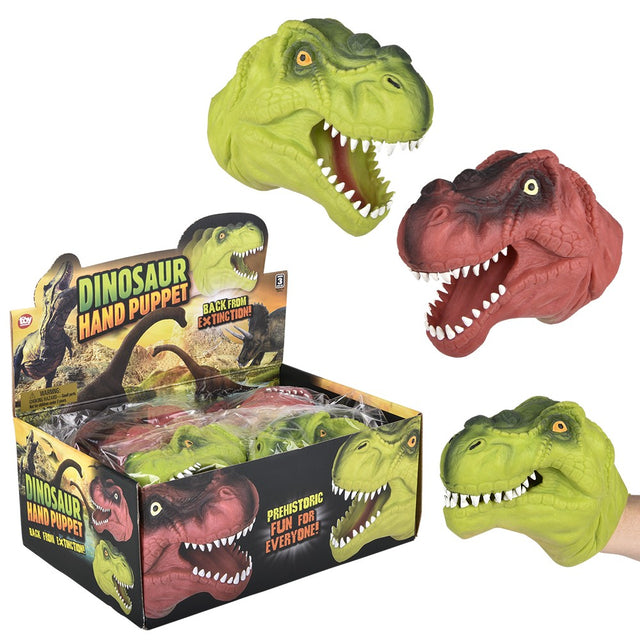 Stretchy Dinosaur Hand Puppet 6" (1 DZ)