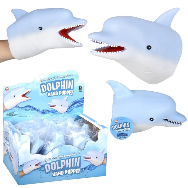 Dolphin Hand Puppet 6" (1 DZ)