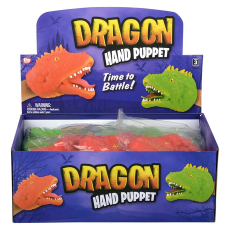 Dragon Hand Puppet 6" (1 DZ)