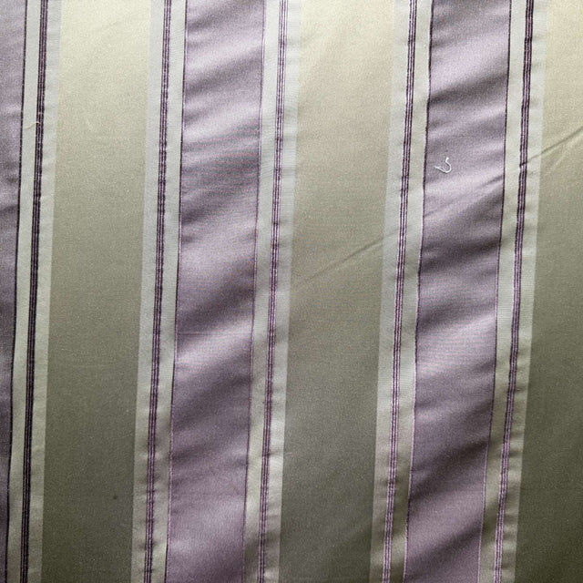 Paladio Fabric 100 Percent Silk Taffeta Fabric - Two-Toned Stripe, 54" Width (1 Yard)