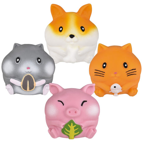 Marshmallow Animals Squeezy Fidget Toys (12 PC Display)