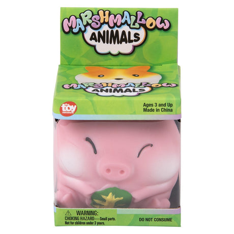 Marshmallow Animals Squeezy Fidget Toys (12 PC Display)