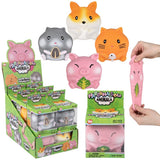 Marshmallow Animals Squeezy Fidget Toys (12 PC Display)