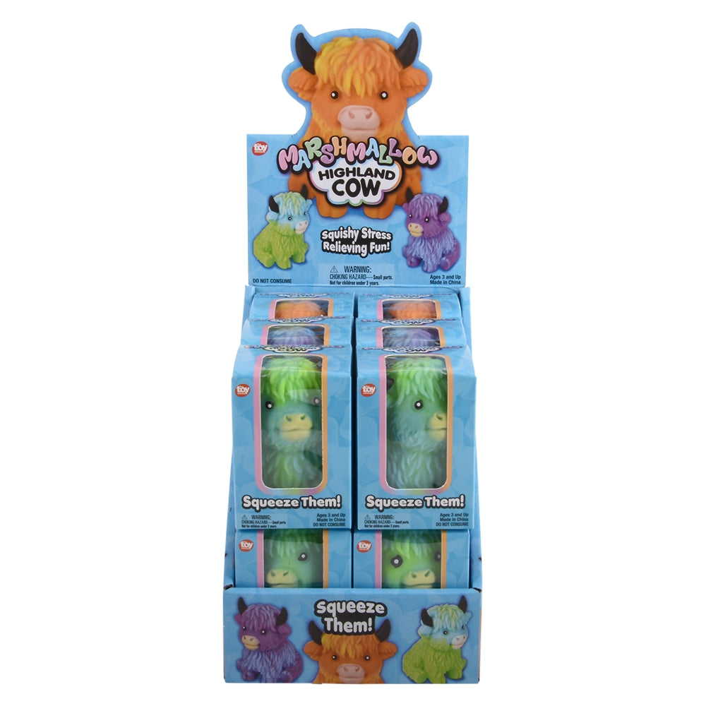 Marshmallow Highland Cow Assortment (12 PC Display)