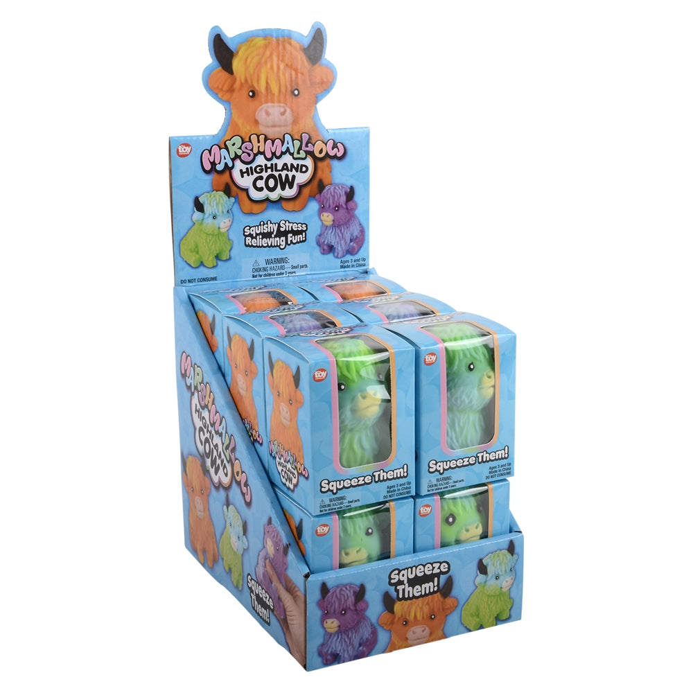 Marshmallow Highland Cow Assortment (12 PC Display)