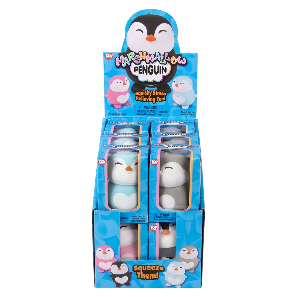 Penguin Squeezy Stretchy Fidget Toy (12 Pc Display)