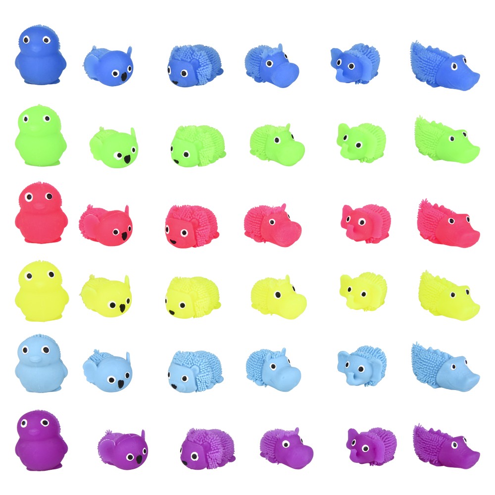 Mini Puffer Zoo Animals 1.75"
