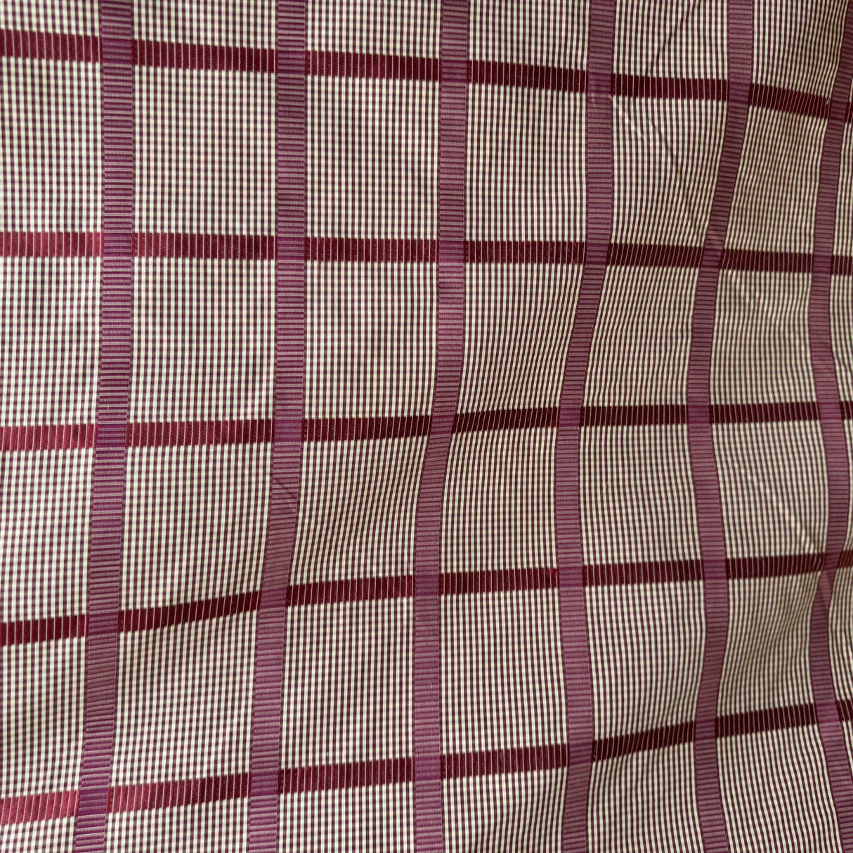 Panache Silk Fabric - Striped Square Geometric, 54" Width (1 Yard)