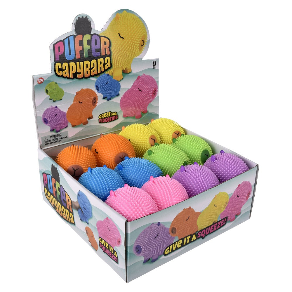 Capybara Puffer Assorted Colors (12 Pc Display Box)