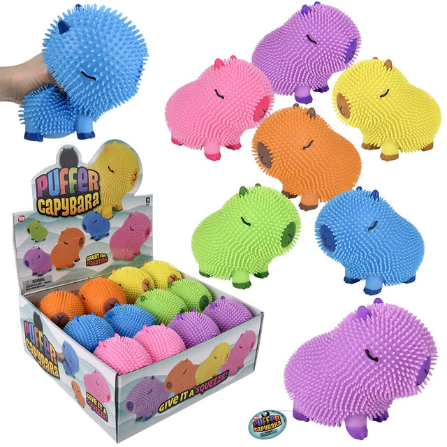 Capybara Puffer Assorted Colors (12 Pc Display Box)