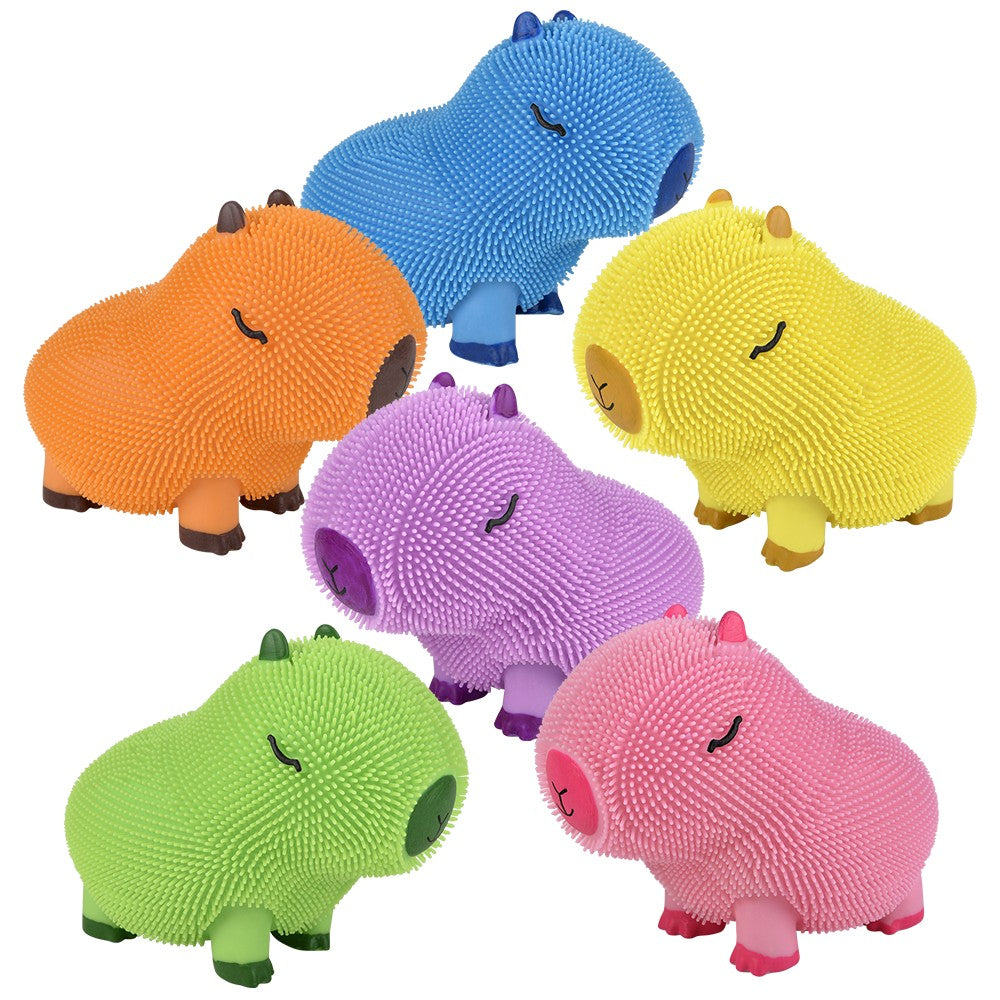Capybara Puffer Toy 9" Assorted Colors (1 DSP)