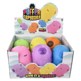 Capybara Puffer Toy 9" Assorted Colors (1 DSP)