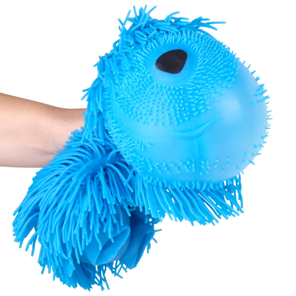 Shaggy Puffer Dog Plush