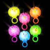 Light-Up Chicken Puffer Ring (24 PC Display)