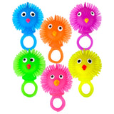 Light-Up Chicken Puffer Ring (24 PC Display)