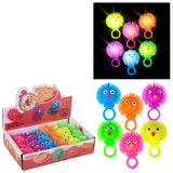 Light-Up Chicken Puffer Ring (24 PC Display)