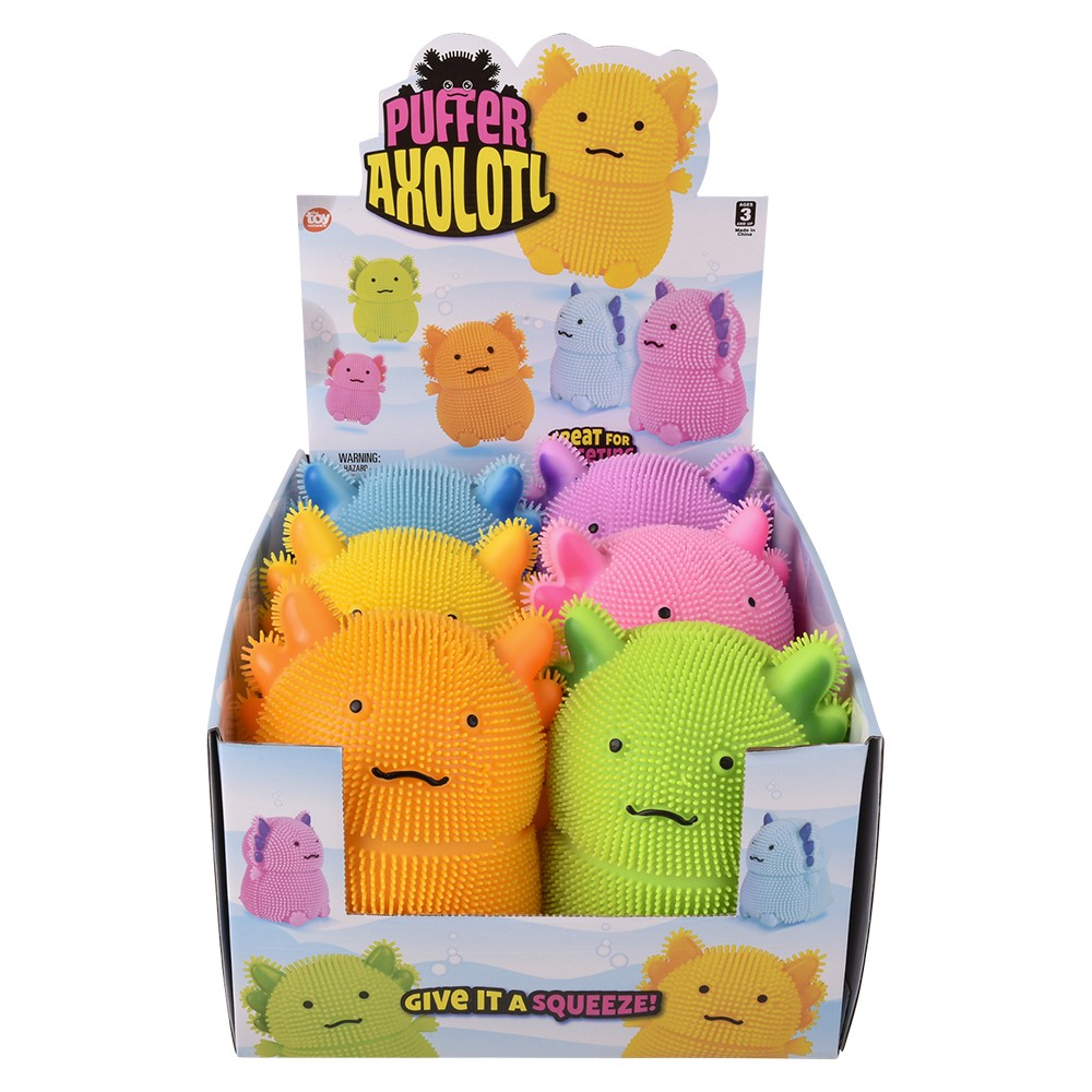Axolotl Puffer Toy (6 Pc Display)