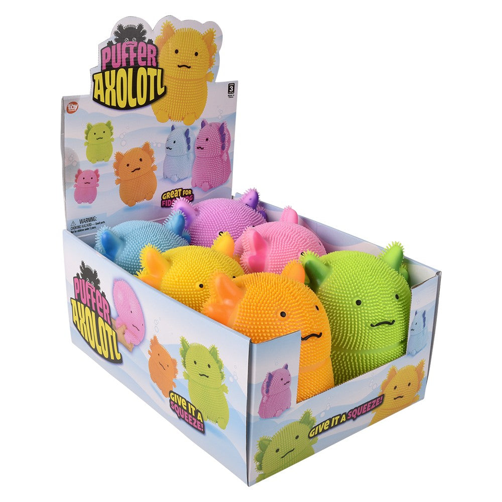 Axolotl Puffer Toy (6 Pc Display)