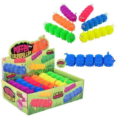 Puffer Caterpillar Fidget Toy (12 PC Display)