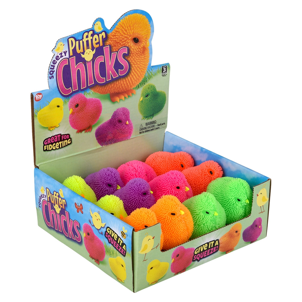 Chick Puffer Squeeze Toy (1 DSP)