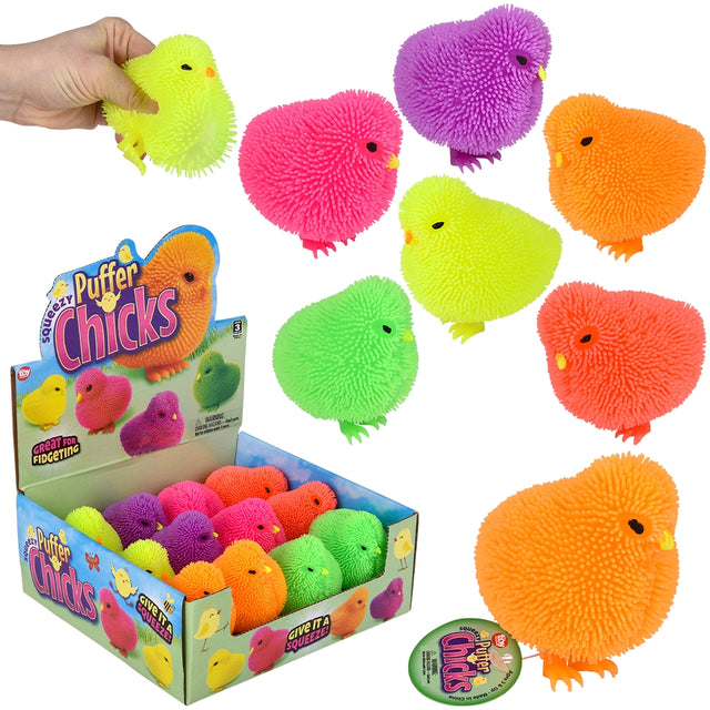 Chick Puffer Squeeze Toy (1 DSP)