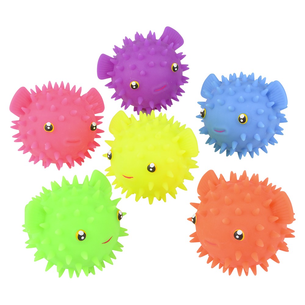 Spiky Puffy Fish Fidget Toy (12 Pc Display)