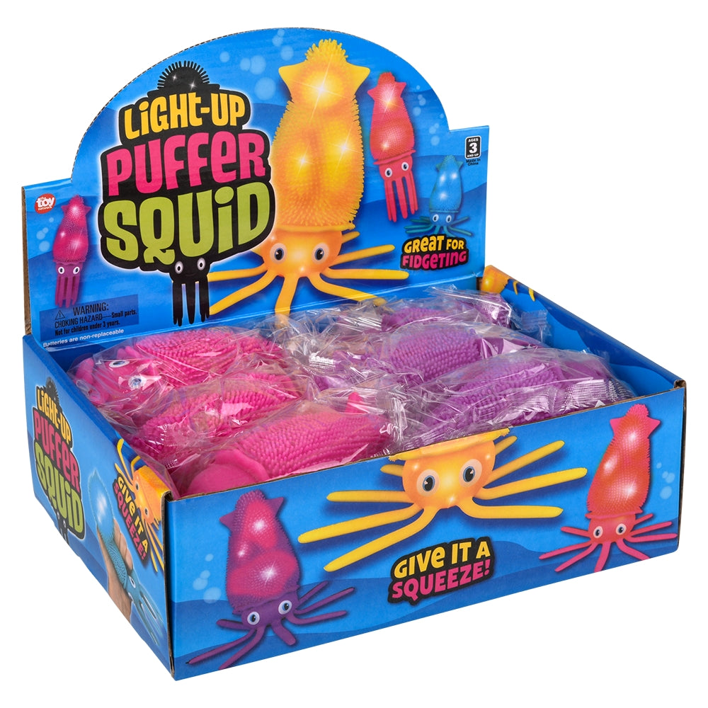 Light-Up Squid Puffer (12 PC Display)