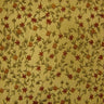 Parisian Floral Embroidered Silk Fabric - Apricot, Coral, Paprika, Scarlet, Teal, Wheat, 54" Width (1 Yard)