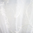 Park Fabric Polyester Fabric - Floral Embroidered Metallic Sheer, 116" Width (1 Yard)