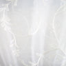 Park Fabric Polyester Fabric - Floral Embroidered Metallic Sheer, 116" Width (1 Yard)