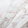 Park Fabric Polyester Fabric - Floral Embroidered Metallic Sheer, 116" Width (1 Yard)