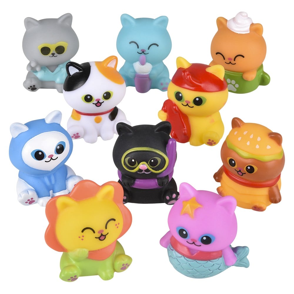 Rubber Cat Assortment (50 Pc Poly Bag)